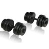 vidaXL Folding Weight Bench Dumbbell Barbell Set Home Gym