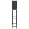 vidaXL Storage Rack Black Iron, non-woven fabric (100% polyester)
