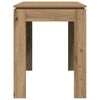 vidaXL Dining Table Artisan Oak Engineered Wood Medium Durable