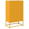 vidaXL Highboard Mustard Yellow Cold-rolled Steel Tall Highboard