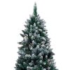 vidaXL Artificial Christmas Tree Green 70.9" PVC and Steel and Plastic