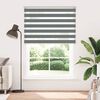 vidaXL Zebra Blind Dark Grey 100% Polyester 61.0 in wide by 90.6 in high