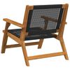 vidaXL Garden Furniture 2 pcs Black 67 x 78 x 73 cm Solid Acacia wood