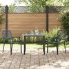 vidaXL Stackable Patio Chairs 2 pcs Steel Anthracite