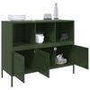 vidaXL Sideboard Olive green Cold-rolled steel Medium Adjustable Feet