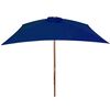 vidaXL Garden Parasol Blue Laminated Bamboo, Hardwood, Polyester