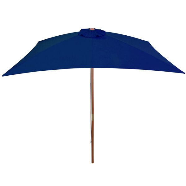 vidaXL Garden Parasol Blue Laminated Bamboo, Hardwood, Polyester