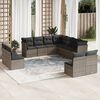 vidaXL Garden Sofa Set Gray, Dark Gray