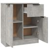 vidaXL Sideboards 2 pcs Concrete Gray 23.6"x11.8"x27.6" Engineered Wood