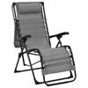 vidaXL Folding Deck Chair Textilene Gray