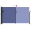 vidaXL Retractable Side Awning Blue Polyester 47.2x196.9 in Retractable