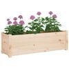 vidaXL Garden Planter Natural Pine Solid Pinewood Large Durable