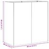 vidaXL Planter Galvanized Steel Large Durable Planter Rectangular