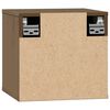 vidaXL Wall Cabinet Honey brown Solid pine wood, engineered wood Compact