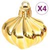 vidaXL Christmas Bauble Set Gold and Red Plastic Assorted Sizes
