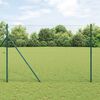 vidaXL Fence Post Green 164.04 x 5.25 ft (0.98 in mesh) Steel and PVC