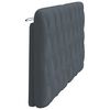 vidaXL Headboard Cushion Dark Grey Velvet (100% polyester) Queen Size