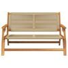vidaXL Garden Furniture Beige 78 x 122 x 73cm Solid Acacia wood