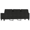 vidaXL 3-seater Sofa Black Polyester, Metal, Textilene 3-seater