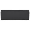 vidaXL Pallet Cushion Set 2 pcs Black 47.24 x 15.75 x 3.15 in