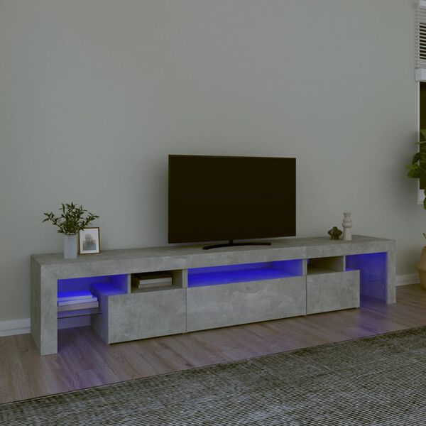 vidaXL TV Cabinet Concrete Grey Engineered Wood Large TV Cabinet
