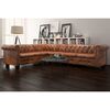 vidaXL Sofa Brown Artificial leather, Wood Large Sofa Other
