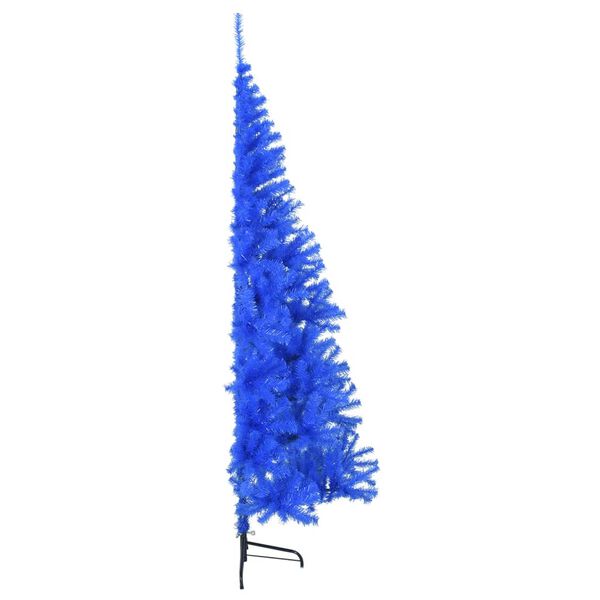 vidaXL Christmas Tree Blue PVC, steel 94.5 in Decorative Inlays