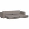 vidaXL Sofa Bed Taupe 96.46 x 30.71 x 30.31 in Velvet