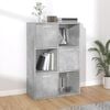 vidaXL Storage Cabinet Concrete Grey Engineered Wood Medium