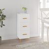 vidaXL Sideboard White 13.6"x13.4"x35.4" Engineered Wood
