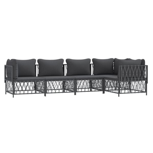 vidaXL Garden Lounge Set Anthracite, Dark grey