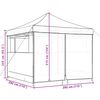vidaXL Party Tent Beige Oxford fabric Large Foldable Party Tent