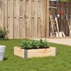 vidaXL Garden Planter Natural wood Solid pine wood 31.5 x 23.6 in