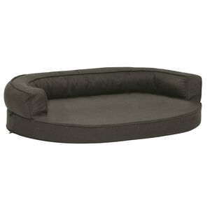 vidaXL Dog Bed Mattress Dark Grey 100% Polyester fabric, PP cotton, Foam