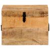 vidaXL Storage Box Natural Wood Solid Mango Wood 15.4 x 11.0 x 12.2 in