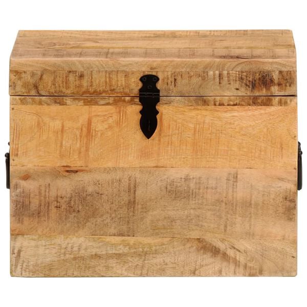 vidaXL Storage Box Natural Wood Solid Mango Wood 15.4 x 11.0 x 12.2 in