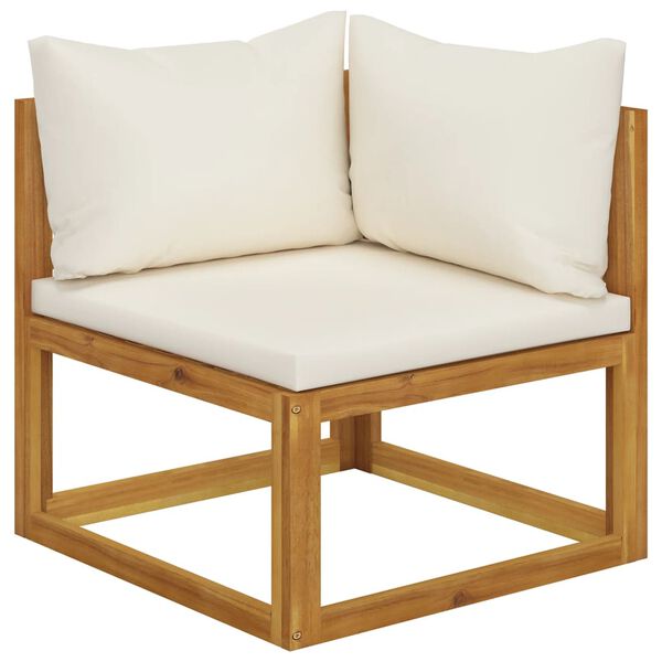 vidaXL Garden Lounge Set Natural wood Solid acacia wood Compact Modular
