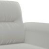 vidaXL Sofa Set Light gray Microfiber fabric 3-seater and 2-seater