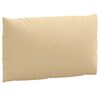 vidaXL Pallet Cushion Melange beige 100% polyester 23.6 x 23.6 x 3.7 in