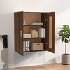vidaXL Wall Cabinet Brown Oak Engineered Wood Medium Wall Cabinet