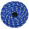 vidaXL Boat Rope Blue 0.55 " 328.1 ' Polypropylene