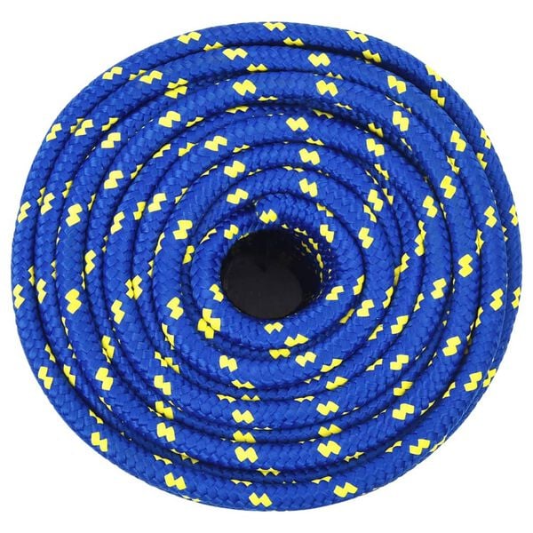 vidaXL Boat Rope Blue 0.55 " 328.1 ' Polypropylene