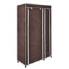 vidaXL Folding Wardrobe Brown Polypropylene fabric, Steel tubes Medium