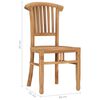 vidaXL Garden Dining Set Teak Solid Teak Wood Standard Durable