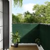 vidaXL Balcony Screen Dark Green 47.2x275.6" 100% Polyester Oxford