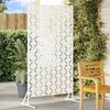 vidaXL Privacy Screen White 39.37 x 19.69 x 70.87 in Steel