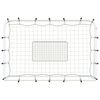 vidaXL Football Net Rebounder White&Black 72.4x24.0x48.4" Steel and PE