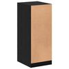 vidaXL Wardrobe with Shelf Black oak 41 x 48 x 102 cm Engineered wood
