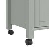 vidaXL Kitchen Trolley MONZA 23.6"x15.7"x34.8" Solid Wood Pine