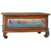vidaXL Coffee Table Multicolor Reclaimed teak wood